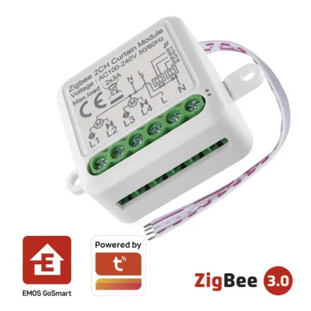 Urzadzenia-zdalnie-sterowane - h5110 gosmart moduł rolety ip-2122cz zigbee 2-kanałowy emos 