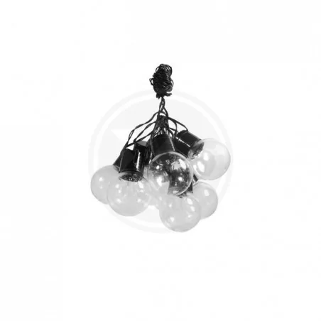 Swiecace-kule-i-girlandy - girlanda solarna led z ciepłym światłem 10 punktów świetlnych ip44 335cm 0736 lvt 