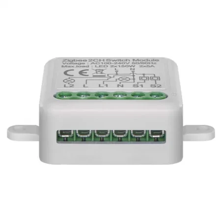 Urzadzenia-zdalnie-sterowane - h5102 gosmart moduł włączeniowy ip-2102sz zigbee 2-kanałowy emos 