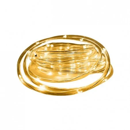 Swiecace-kule-i-girlandy - girlanda solarna led wąż/spirala z ciepłym światłem 3000k 1190cm ip44 5004 lvt 