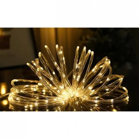 Swiecace-kule-i-girlandy - girlanda solarna led wąż/spirala z ciepłym światłem 3000k 1190cm ip44 5004 lvt 