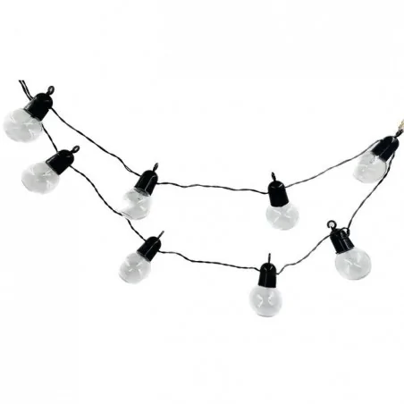 Swiecace-kule-i-girlandy - girlanda solarna led ogrodowa ciepłe światło 20 żarówek 3000k 485cm 3657 lvt 