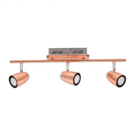 Lampy-sufitowe - miedziana oprawa sufitowa led ruda led 3i 3000k 02842 ideus 