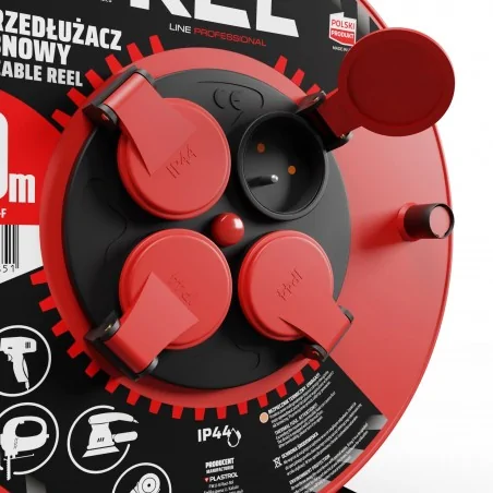 Przedluzacze-bebnowe - w-97056 przedłużacz bębnowy warsztatowy 40m pb-pro/d 3x1,5 h05rr-f plastrol 