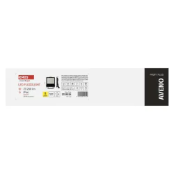 Naswietlacze-led-50w-i-wiecej - zs2463 mocny naświetlacz led 200w czarny neutralna biel aveno emos 