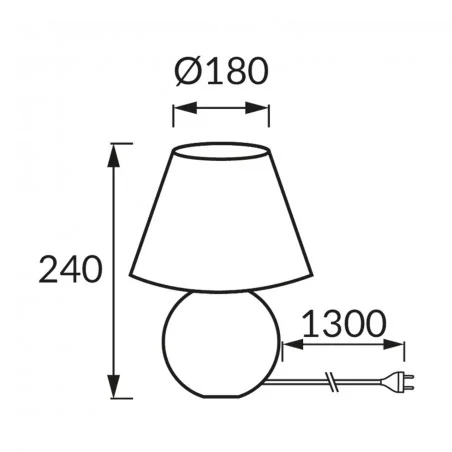 Lampki-biurkowe - czarna lampka stołowa na żarówkę e14 max.25w gala 04401 ideus-struhm 