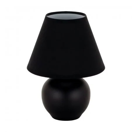 Lampki-biurkowe - czarna lampka stołowa na żarówkę e14 max.25w gala 04401 ideus-struhm 