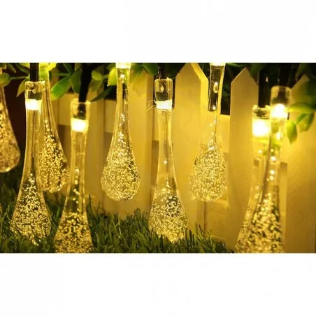 Swiecace-kule-i-girlandy - girlanda solarna łezki 20 led 485cm 3000k 0637 lvt 