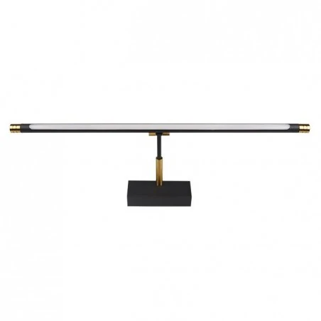 Kinkiety-do-salonu - 0553 czarno-złoty kinkiet led nad lustro 56cm 12w neutralne światło gemino ip20 lvt 