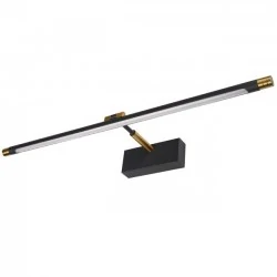 Kinkiety-do-salonu - 0553 czarno-złoty kinkiet led nad lustro 56cm 12w neutralne światło gemino ip20 lvt 