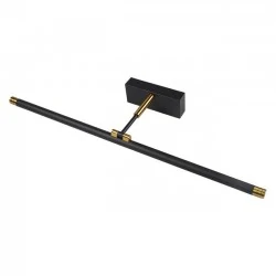 Kinkiety-do-salonu - 0553 czarno-złoty kinkiet led nad lustro 56cm 12w neutralne światło gemino ip20 lvt 