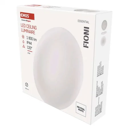 Lampy-sufitowe - zm1121 lampa led 18w ip44 neutralna biel fioni emos 