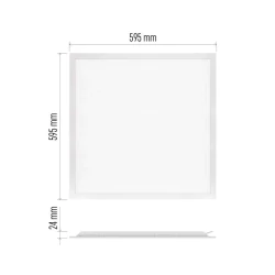 Panele-led - zb2114 kwadratowy panel led o mocy 30w backlit 60×60 ip40/ip20 neutralna lexxo emos 