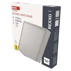 Panele-led - zm6155 panel led natynkowy kwadrat 28,5w neutralna nexxo emos 