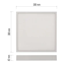 Panele-led - zm6155 panel led natynkowy kwadrat 28,5w neutralna nexxo emos 