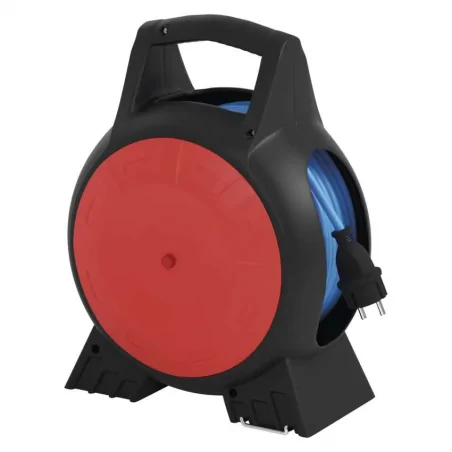 Przedluzacze-bebnowe - p08520w przedłużacz zwijany mrozoodporny 20m 3 gniazda niebieski 230v 1,5mm2 emos 