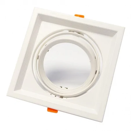 Oprawy-sufitowe-ruchome - oprawa oświetleniowa biała kwadratowa vito square 221-wh ozzo 