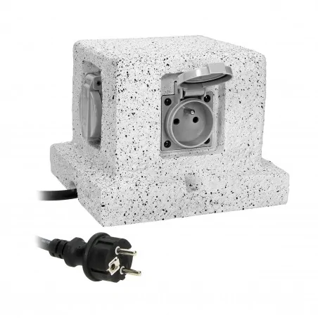 Slupki-ogrodowe - słupek ogrodowy z 4 gniazdami z klapką ip44 przewód 3m or-ae-13186 orno 