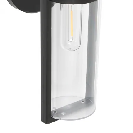 Kinkiety-solarne - eko0725 kinkiet solarny czarny 3000k vivi eko-light 