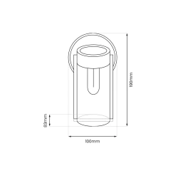 Kinkiety-solarne - eko0725 kinkiet solarny czarny 3000k vivi eko-light 