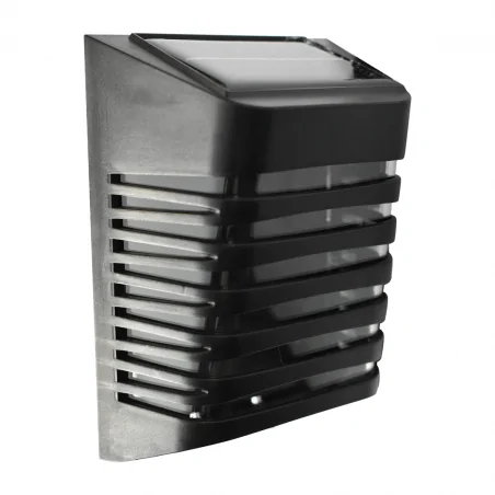 Kinkiety-solarne - eko0723 solarna lampa elewacyjna czarna led 3000k strip eko-light 