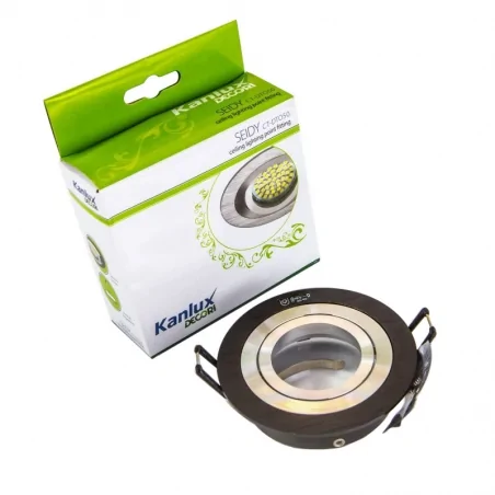 Oprawy-sufitowe-ruchome - czarna ruchoma oprawa sufitowa punktowa 50w gx5,3 ct-dto50 seidy kanlux 