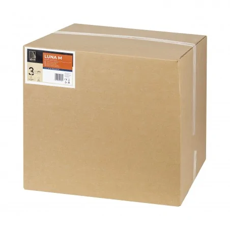 Lampy-kule-ogrodowe - biała kula ogrodowa 45cm na żarówkę e27 ip44 ad-op-6299we27zm orno 