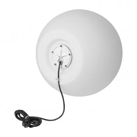Lampy-kule-ogrodowe - biała kula ogrodowa 45cm na żarówkę e27 ip44 ad-op-6299we27zm orno 