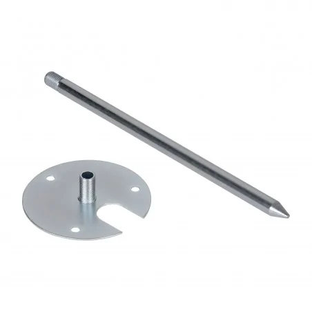 Lampy-kule-ogrodowe - biała kula ogrodowa 45cm na żarówkę e27 ip44 ad-op-6299we27zm orno 