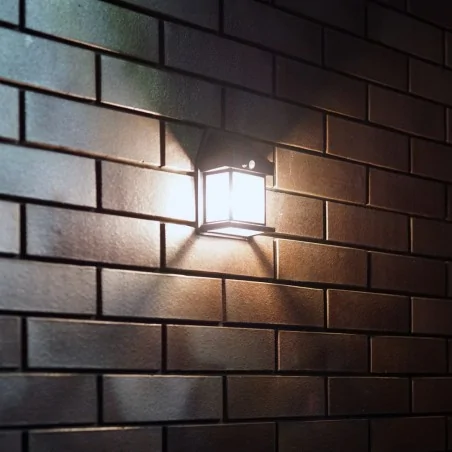 Kinkiety-solarne - eko0726 lampa ścienna solarna z czujnikiem ruchu led 3000k filo eko-light 