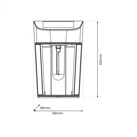 Kinkiety-solarne - eko0724 czarny kinkiet solarny led 3000k eno eko-light 