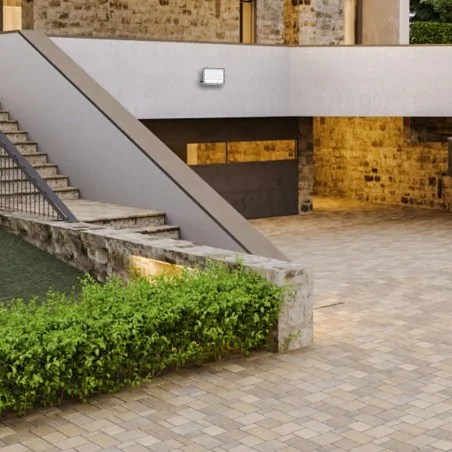 Lampy-solarne - eko9092 mocny naświetlacz solarny 100w 1300lm 6000k + pilot fokus eko-light 