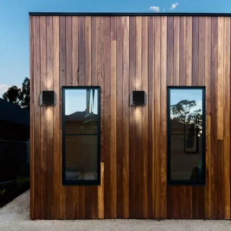 Kinkiety-solarne - eko9097 czarny kinkiet solarny led 50lm 3000k dwukierunkowy wings eko-light 