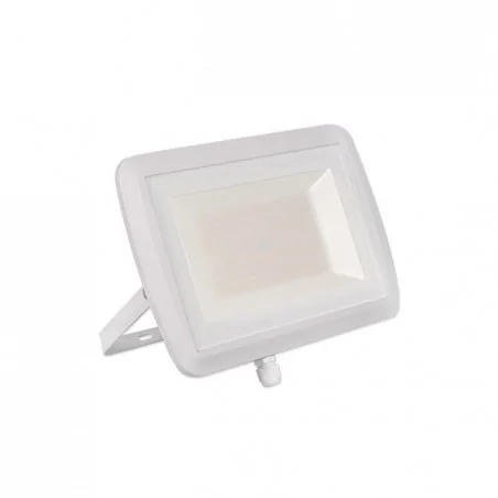 Naswietlacze-led-50w-i-wiecej - linga mocny naświetlacz led 100w 4500k w białej obudowie lvt 