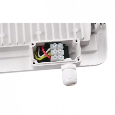 Naswietlacze-led-50w-i-wiecej - linga mocny naświetlacz led 100w 4500k w białej obudowie lvt 