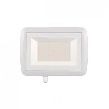 Naswietlacze-led-50w-i-wiecej - linga mocny naświetlacz led 100w 4500k w białej obudowie lvt 
