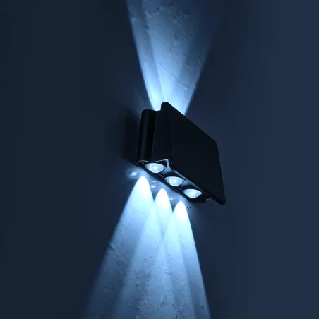 Kinkiety-solarne - eko9100 lampa elewacyjna solarna led 50lm 6000k alf eko- light 