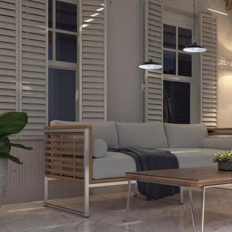 Lampy-solarne - eko9150 lampa wisząca z panelem solarnym led na pilota 4000k 80lm saturn eko-light 