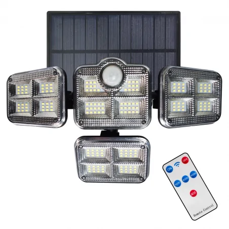 Lampy-solarne - eko9153 poczwórny naświetlacz solarny led 30w 400lm flexi eko-light 
