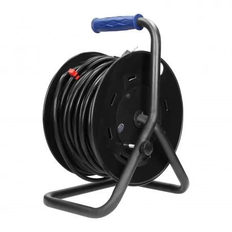 Przedluzacze-bebnowe - przedłużacz bębnowy zwijany 25m 4 gniazda+włącznik termiczny or-ae-13154/25m orno 