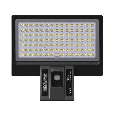 Lampy-solarne - eko9154 naświetlacz solarny z czujnikiem ruchu led 8w 1000lm 4000k milo eko-light 