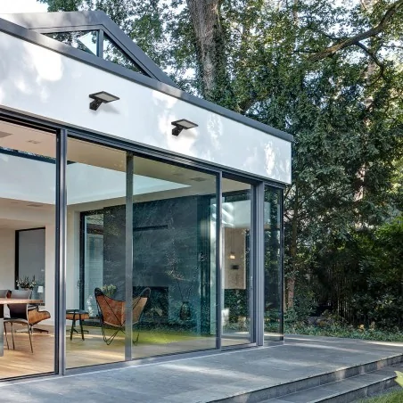 Lampy-solarne - eko9154 naświetlacz solarny z czujnikiem ruchu led 8w 1000lm 4000k milo eko-light 