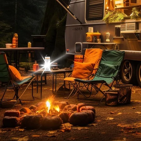 Lampy-solarne - eko0549 solarna lampa kempingowa 5w1 led 5w 6500k kemp eko-light 