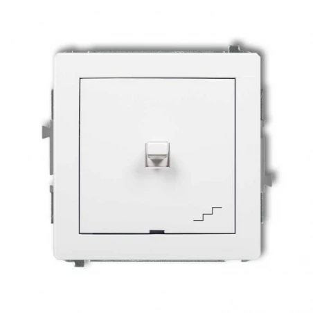 Wylaczniki-amerykanskie - włącznik schodowy w stylu amerykańskim biały mat 25dwpus-3 deco karlik 