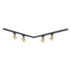 Oswietlenie-szynowe - ml0686 zestaw szynoprzewodowy 4 lampy + szyna 1,5m 4xgu10 volf eko-light 