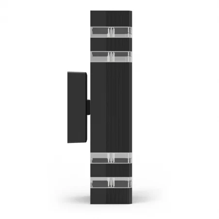 Kinkiety-ogrodowe - eko0734 kinkiet elewacyjny czarny 2xgu10 góra-dół vini eko-light 