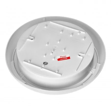 Plafony - biały plafon do piwnicy na dwie żarówki e27 z mikrofalowym czujnikiem ruchu ip44 ik10 koko ad-pl-6256we27pmm orno 