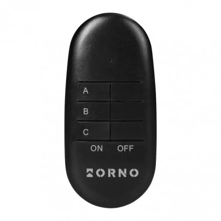 Urzadzenia-zdalnie-sterowane - zestaw bezprzewodowych hermetycznych czarnych gniazd sterowanych pilotem 2+1 or-gb-460 ip44 orno 