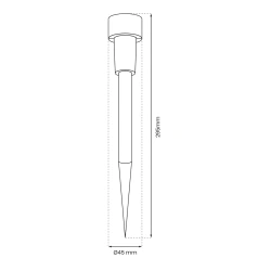 Strona-glowna - eko0594 wbijana lampka ogrodowa solarna inox 4,5x4,5x29,5 patyk eko-light 