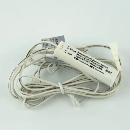 Zestawy-sterowania-bezprzewodowego - włącznik bezdotykowy uniwersalny biały 12v dc ae-wbbuni-10dim gtv 